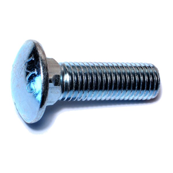 Midwest Fastener 3/4"-10 x 2-1/2" Zinc Plated Grade 2 / A307 Steel Coarse Thread Carriage Bolts 20PK 01186 - main